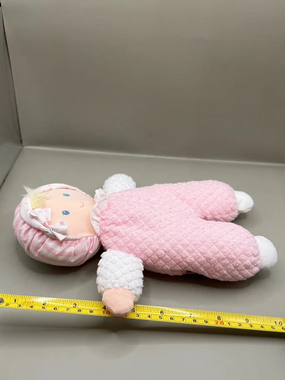 Vintage Eden Soft Baby Doll Terry Cloth Lovey Plush Stuffed Baby Doll